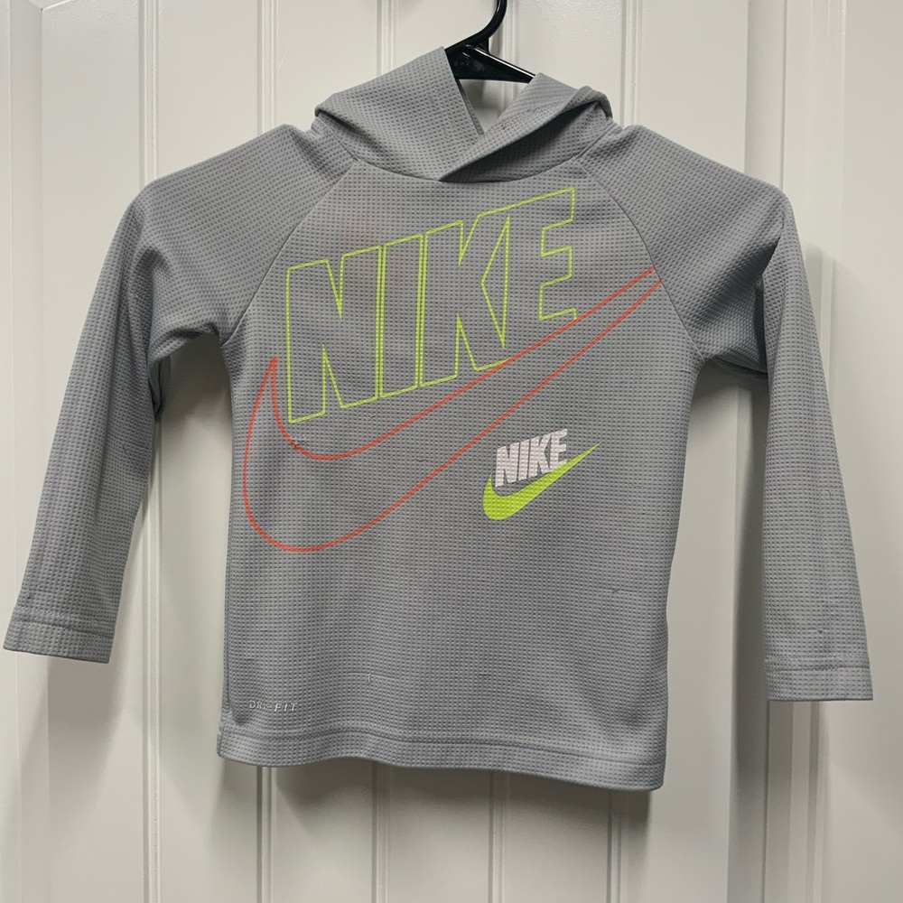 Nike Kids Gray long sleeve with hood